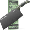 ODERFUN Meat Cleaver Butcher Knife 9 Inch, Bone Chopper,G10 Non-Slip Handle