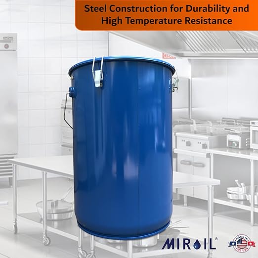 MirOil 6 Gallon Blue Oil Grease Bucket & Filter Pot