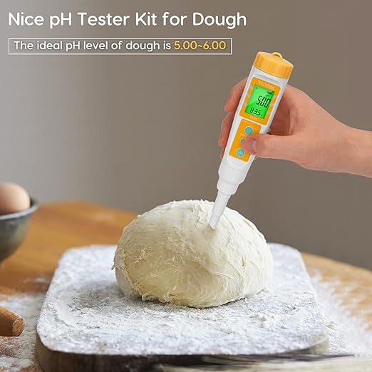 YINMIK Food pH Meter Digital pH Tester Spear pH Probe pH Reader for Canning