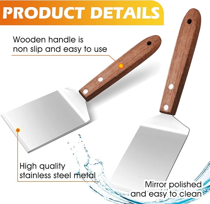 20 Pcs Small Pizza Spatula Bulk for Brownie Cookie Kitchen Serving,Brown