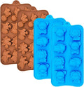 4-Pack Animal Silicone Chocolate Candy Molds, Baking Molds