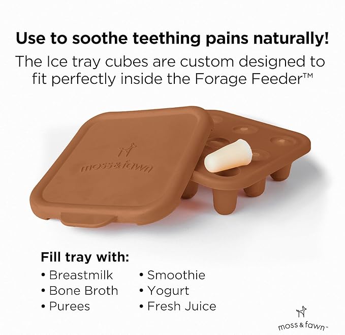 Moss and Fawn Ice Cube Tray - Breast Milk Popsicle Mold - Foliage