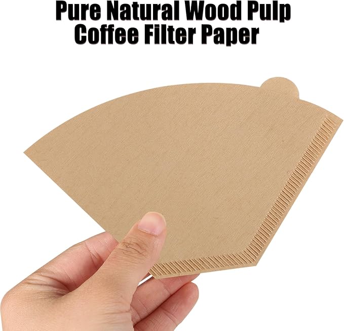 Coffee Filters #2, 400Pcs Unbleached 2 Cone Filters Paper