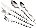 CHAAMFORGE 20 Piece Luxury Silverware Set for 4 Mirror-Polished 18/10 Stainless Steel Heavy Flatware Set Modern Cutlery Set Knife/Fork/Spoon Utensil Dishwasher Safe with Gifts