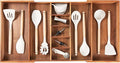 KitchenEdge Utensil & Junk Drawer Organizer, 18.5-33 in, Acacia