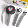 Bentoheaven Kids Utensils Set with Case, Reusable Fork & Spoon, Vampire