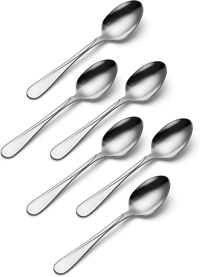 Oneida Flight Teaspoons Silverware Set for 6, Flatware