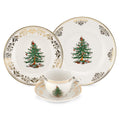 Spode Christmas Tree Gold 4-Piece Place Setting - 7 Oz, Set of 4