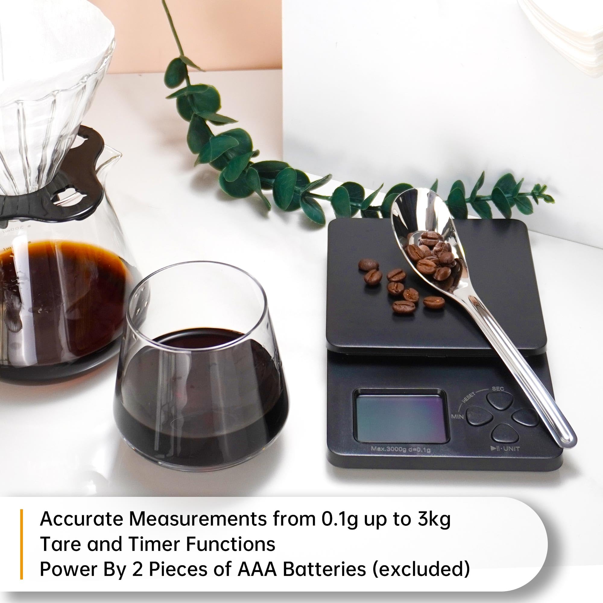 All in One Pour Over Coffee Set, Electric Coffee Grinder and Coffee Scale