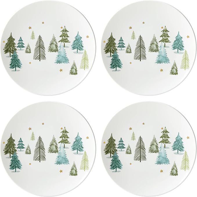 Lenox Balsam Lane Porcelain 12-Piece Christmas Dinnerware Set for 4
