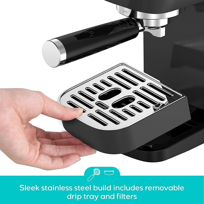 CASABREWS 3700 Essential Espresso Machine, Stainless Steel Espresso Maker