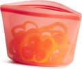 Stasher Premium Reusable Silicone Food Storage Bowl, Red, 6-Cup