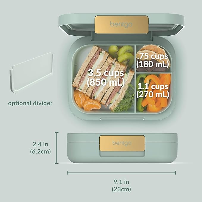 Bentgo Modern Adult Bento Lunch Box with 3-4 Compartments