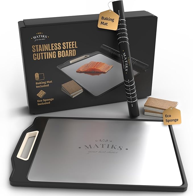 Matiks 316 Stainless Steel Cutting Board Set - 11th Steel Anniversary