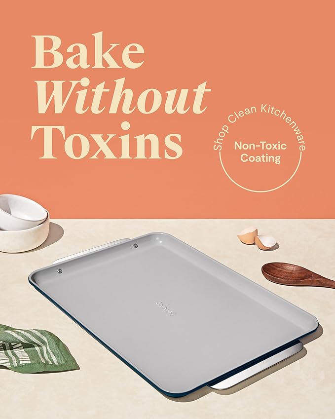 Caraway Non-Stick Ceramic Large Baking Sheet Duo