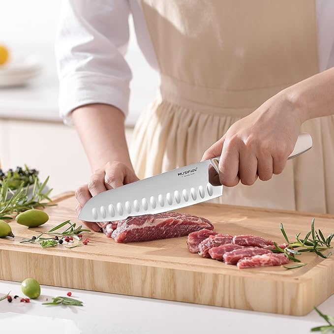 Musifan 5-Piece Chef Knife Set, Professional Ultra Sharp Kitchen Knives For Cooking High Carbon Stainless Steel, With Ergonomic Handle Design (five)