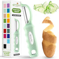 Spring Chef Swivel Vegetable Peeler with Ergonomic Handle, Pistachio