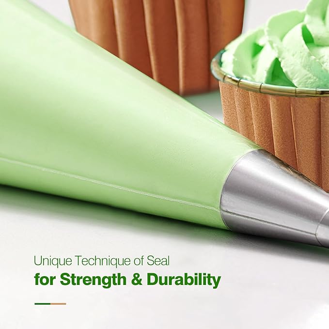 Keenpioneer Disposable Piping Bags, Biobased, 21 Inch
