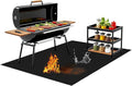 LETITIN 70x48 Inch Large Under Grill Mat, Double-Sided Fireproof BBQ Grill Mat, Waterproof Oilproof Deck Protector for Blackstone, Charcoal/Gas Grills, Fire Pits, Patio & Lawn