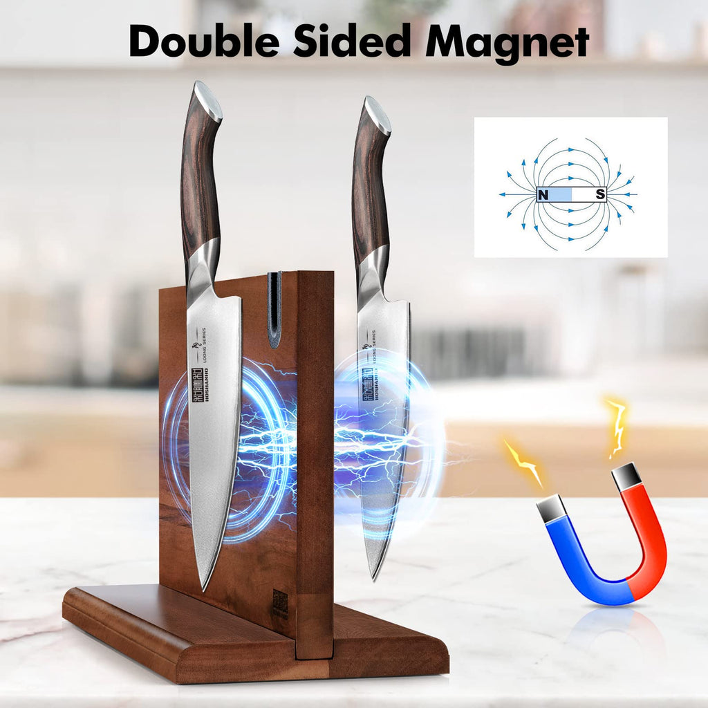 HOSHANHO Magnetic Knife Block 14 x 10", Double Sided Magnetic Knife Holder