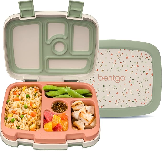 Bentgo Kids Prints Leak-Proof 5-Compartment Bento-Style Kids Lunch Box