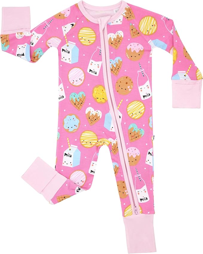 Little Sleepies Baby Pajamas, Pink Cookies & Milk, 18-24M