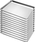 STEELUS 12 Pack Half Size Aluminum Baking Sheet Pans, 18"x13"