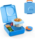 Omie OmieBox Kids Insulated Leakproof Bento Lunch Box with Food Jar (Blue Sky)