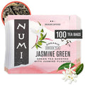 Numi Organic Green Tea with Jasmine, 100 Green Tea Bags with Real Jasmine