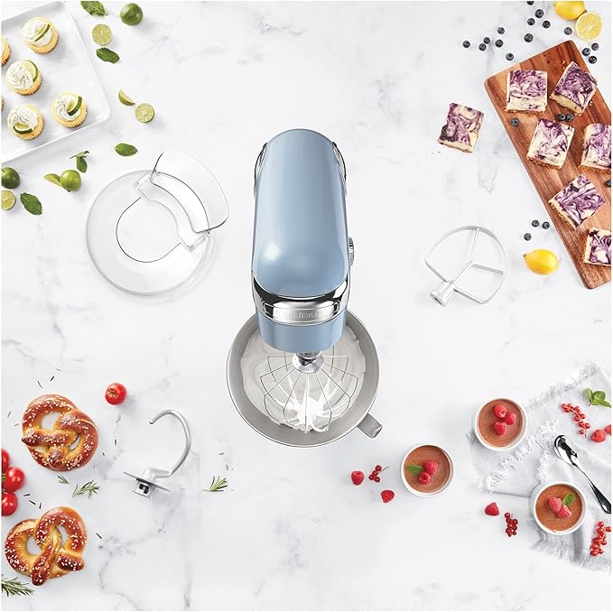 Cuisinart SM-50BLU Precision Master 5.5-Quart Stand Mixer, Frosted Blue