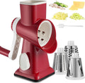 EDEFISY Cheese Grater Hand Crank Rotary Vegetables Shredder with Handle