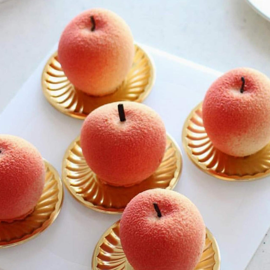 OCPO Kitchen Apple Silicone Mold for Baking Mousse Cake, 8 Cavities