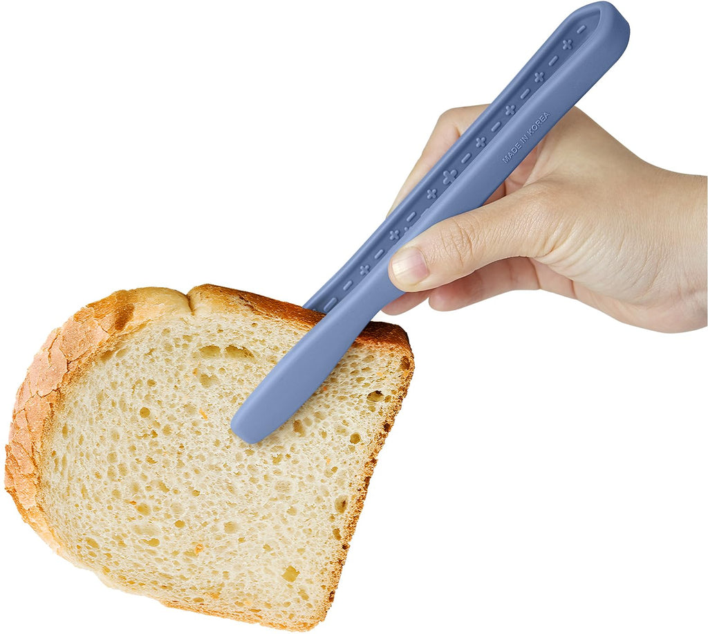 Carrotez Mini Silicone Toaster Tongs, 7 inches, 1 Pack, Blue