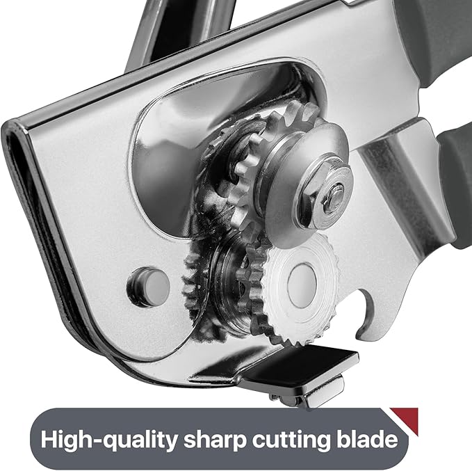 UHIYEE Commercial Can Opener Heavy Duty, Hand Crank for Large Cans, Gray