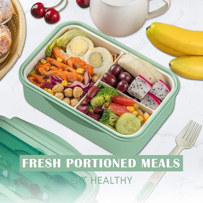 LOVINA Bento Boxes for Adults - 1100 ML Bento Lunch Box Container For Kids