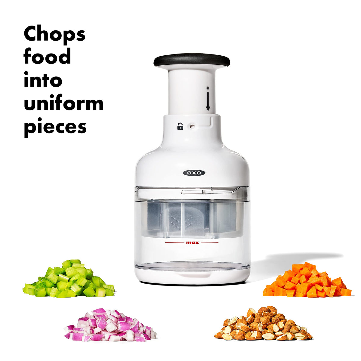 OXO Good Grips Vegetable Chopper with Easy-Grip Handle for Meal Prep