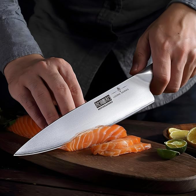 HOSHANHO 16PCS Knife Set, Ultra Sharp Japanese Kitchen Knife Set with Block