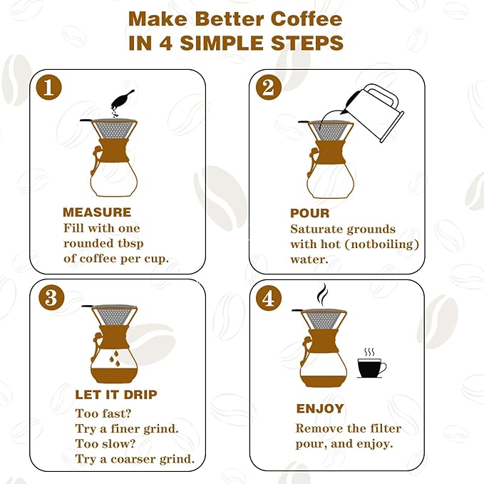 COFISUKI Pour Over Coffee Maker with Reusable Stainless Steel Drip Filter, Lead-Free Borosilicate Glass Coffee Carafe with Modern Wooden Collar for 1-6Cup, Circular Clear (800ml/27oz)