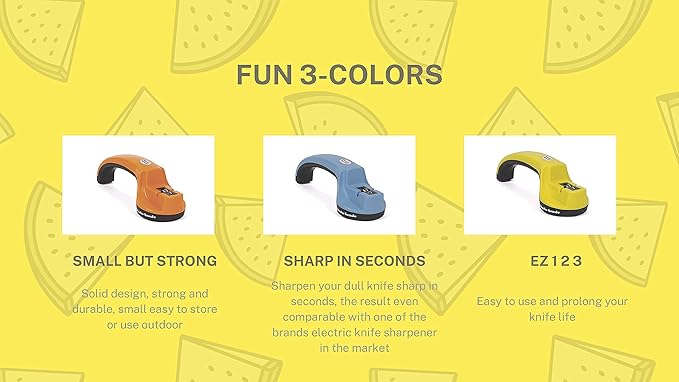 Master Grade Premium Manual Knife Sharpener in orange