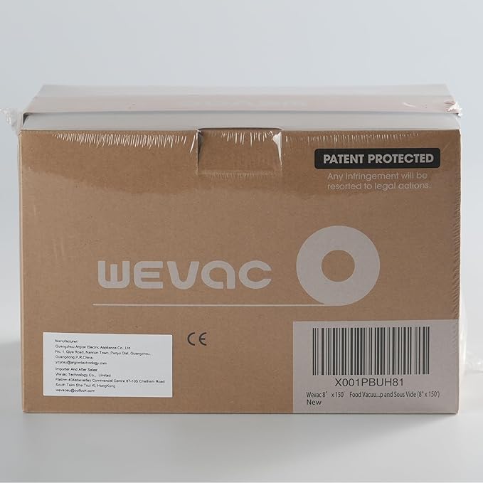 Wevac Vacuum Sealer Bags for Food, 11"x150' Roll, Fits Food Saver Machines