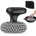 Cast Iron Scrubber Dish Scrub Brush 316 Chainmail Scrubber for Cast Iron