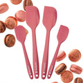 Starpack 'Scrape and Stir' Silicone Rubber Spatula Set (4-Piece) - LFGB Non Toxic, 600°F Heat Resistant, BPA-Free, One-Piece Kitchen Baking Spatulas - Dishwasher Safe for Nonstick Cookware Earthy Pink