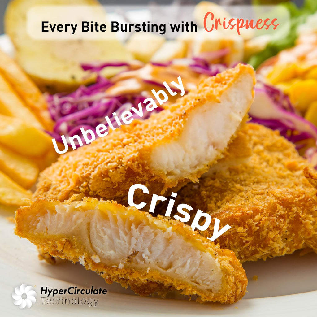 KINSING 10.6 QT Air Fryer, 9-in-1 XL Large Capacity with Visible Window