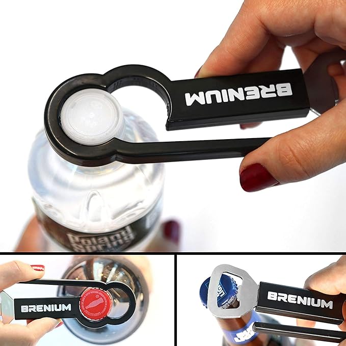 BRENIUM Multifunctional Bottle Opener for Water and Beer, Twist-Off