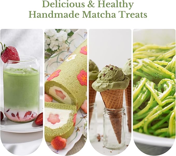 Liyarya Matcha Whisk Set, Traditional Matcha Kit Includes Matcha Bowl, Pink Whisk with Holder, Scoop, Scoop Rest, Sifter, and Tea Cloth – 7 Piece Matcha Whisk Set, Gift Set for Tea Enthusiasts