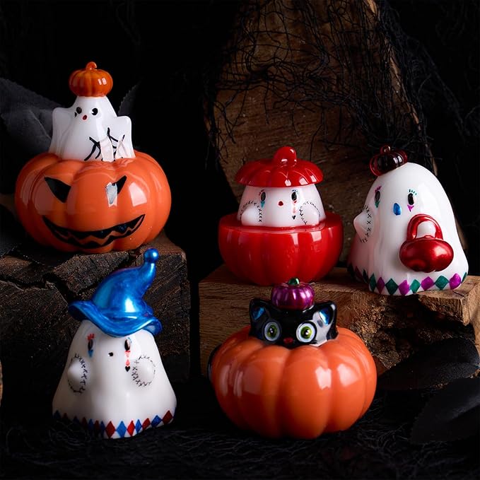 2Pcs Halloween Resin Silicone Mold, Ghost Pumpkin Candle Mold
