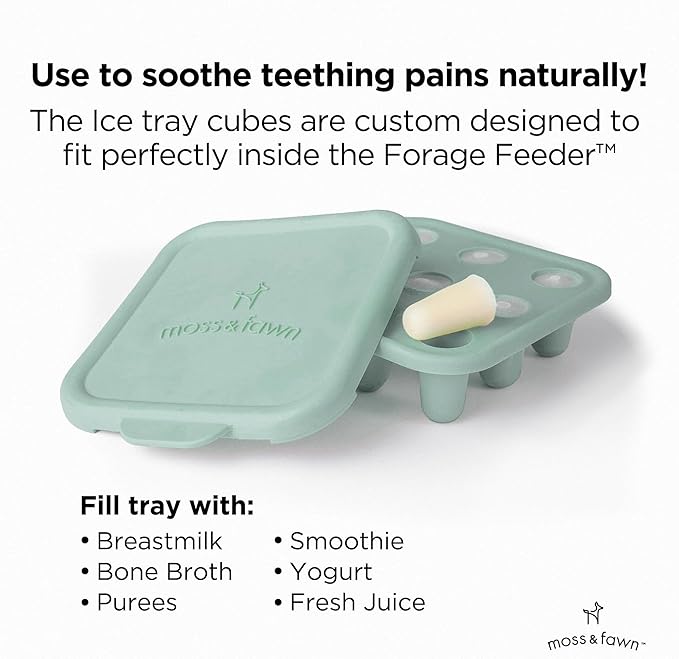 Moss and Fawn Ice Cube Tray - Breast Milk Popsicle Mold - Fern
