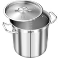 Stainless Steel Stockpot with Lid, 20QT Large Stock PotHeavy Duty Tri-Ply Bottom Commercial Grade Stock Pot & Stockpots for Boiling Cooking Soup Stew Canning Cooking Pots,Big Stockpot, Deep Cookware