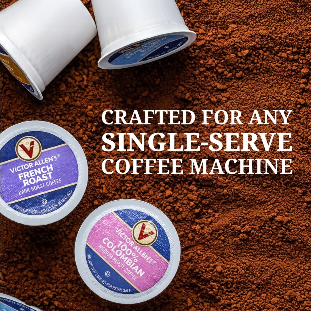 Victor Allen's Coffee Caramel Macchiato Flavored, Medium Roast, 42 Count, Single Serve Coffee Pods for Keurig K-Cup Brewers