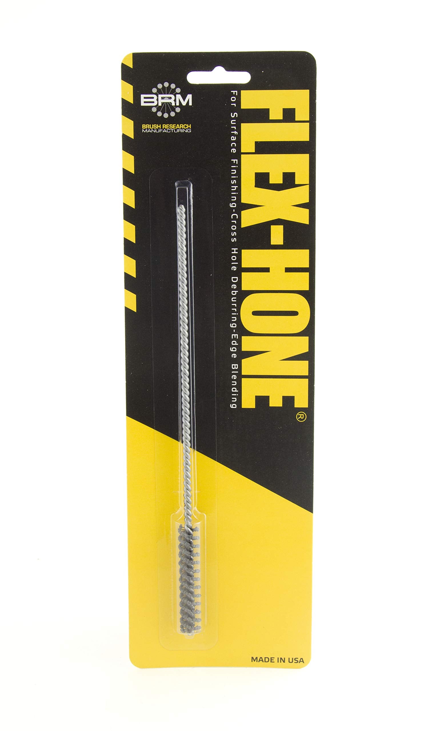 Brush Research BC9M12 FLEX-HONE®, 0.354" (9mm) Diameter, 120 Grit, Silicon Carbide, for Mild Steel, Stainless Steel, Cast Iron and Softer Ferrous Materials